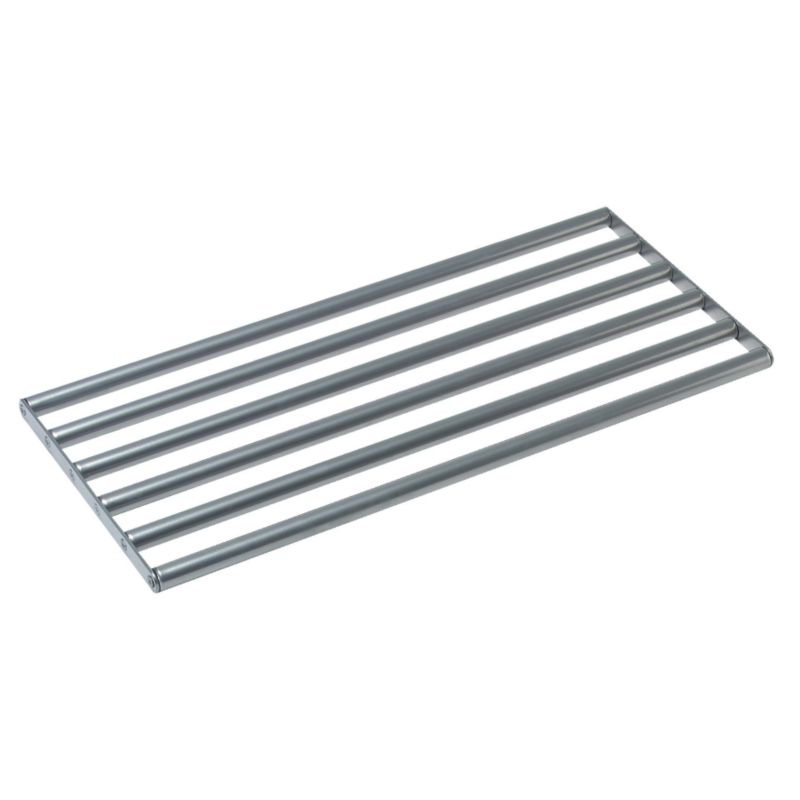 BandQ Stylish Wide Steel Rod Shelf Steel Effect (L)472mm x (W)216mm x (T)15mm