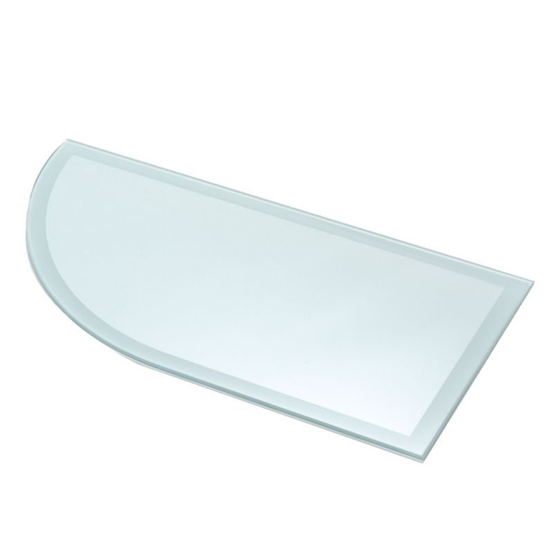 IT Kitchens Glass Quadrant Base Shelf Clear (L)285mm x (W)565mm x (T)6mm