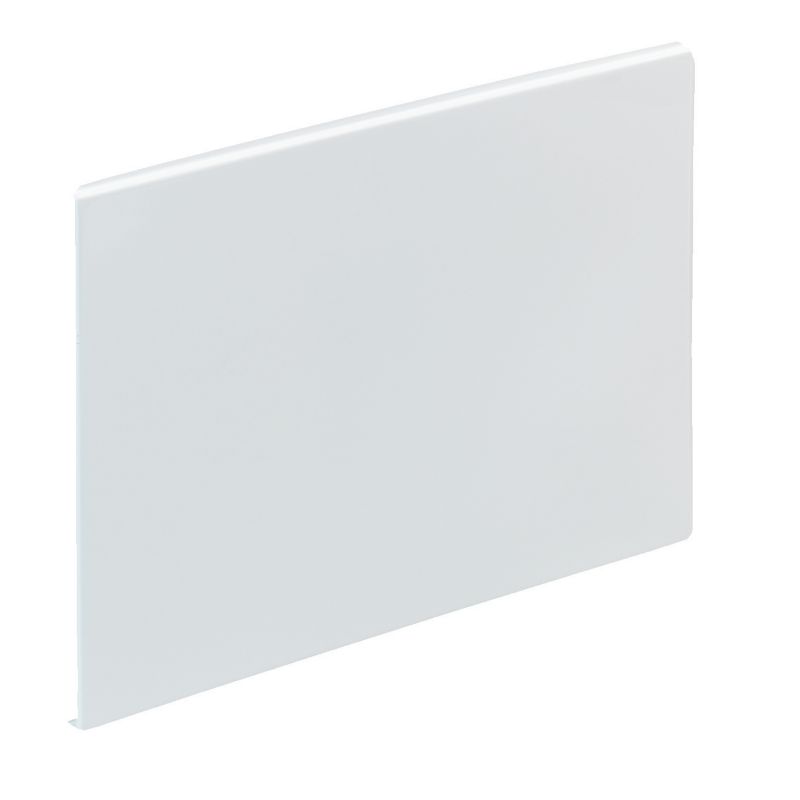 Barcelona Straight Bath End Panel White (L)700mm