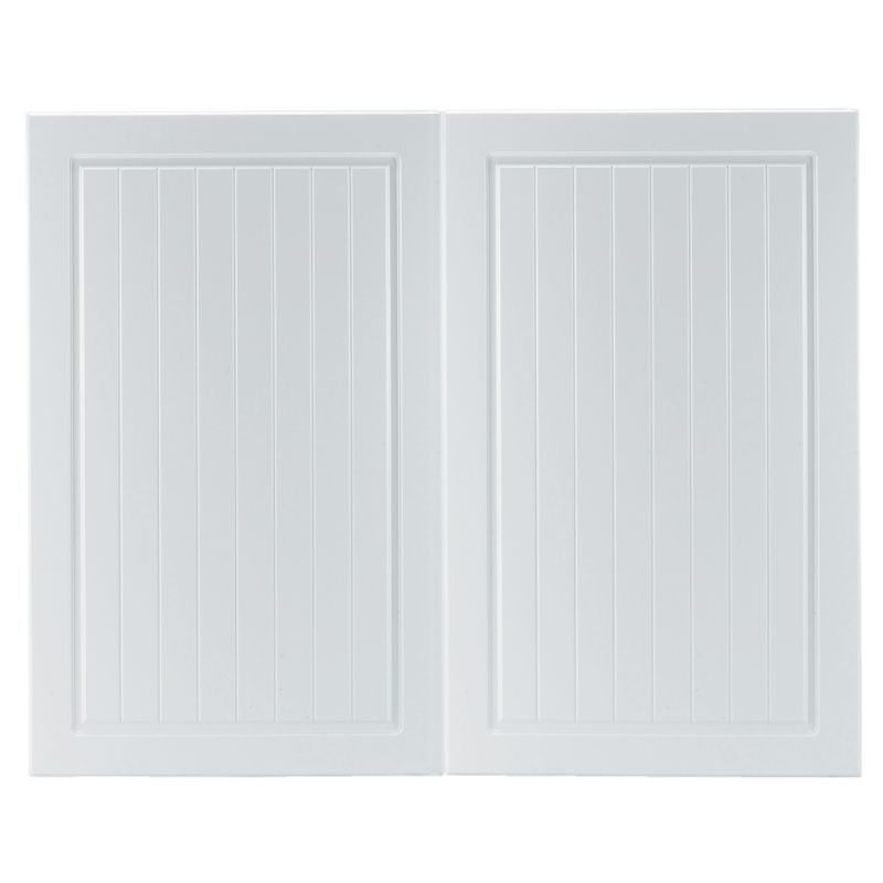 White Country Style Pack E Larder / Fridge Freezer Door 600mm