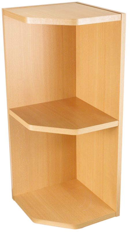 it Kitchens Beech Style Open End Wall Unit 300mm