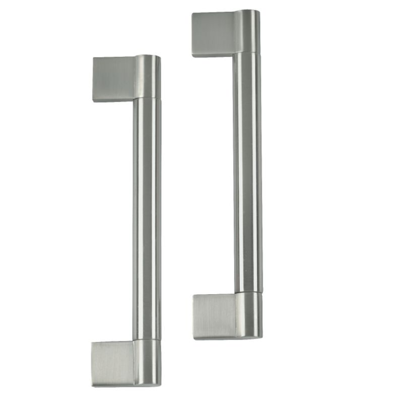 IT Solutions Modern Keyhole Handles Brushed Nickel Effect 185mm Pack of 2