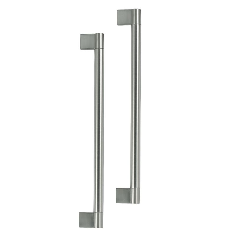 IT Solutions Modern Keyhole Handles Brushed Nickel Effect 313mm Pack of 2