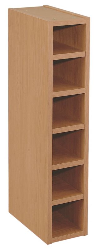 Solid Oak Style Wine Rack 150mm