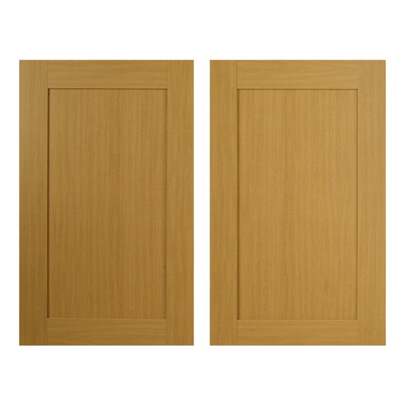 Oak Style Shaker Pack E Wide Larder/Fridge Door 600mm