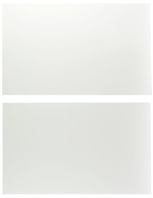 Gloss White Slab Pack E Wide Larder Fridge Freezer Door Pack of 2 600mm