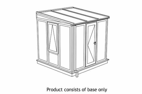 Durabase Lean - To Full Height Selfbuild Conservatory Base B-SB-L2-FH Brick Effect 3218mm x 2383