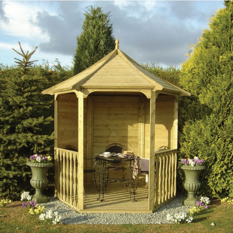 Arbour With Shaped Roof