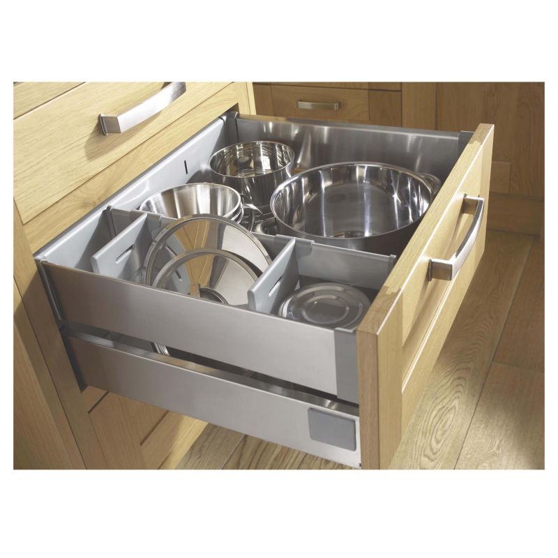 Alternative image for Select Lay-On Pan Drawer Boxes (Pair) (D)500mm