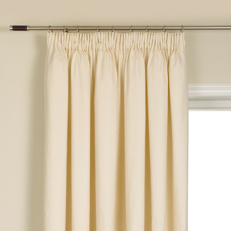 Colours by BandQ Mali Pleated Curtains Natural (W)229cm x (L)183cm
