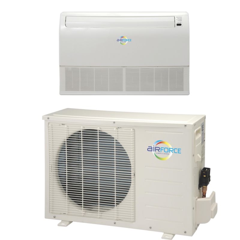 Airforce Easy Fit Wall/Floor Mounted Climate Control Indoor Unit (MUB-12HRN1) & Outdoor Unit (MUB-12HRN1-QC) 12,000 BTU