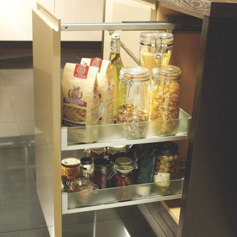 Select Kitchens 400mm Base Pullout Glass