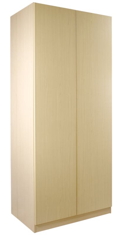 Unbranded Contemporary Double Wardrobe Maple