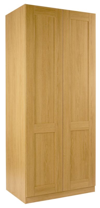 Unbranded Shaker Double Wardrobe Oak