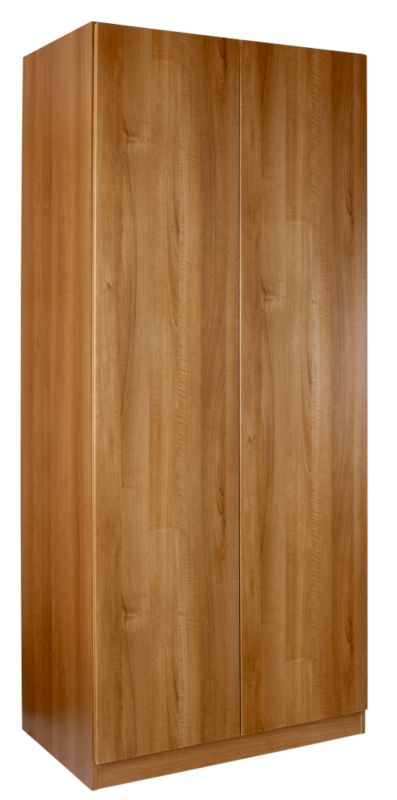 Unbranded Contemporary Double Wardrobe Walnut