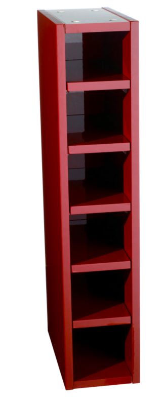 it Kitchens High Gloss Red Wine Rack 150mm