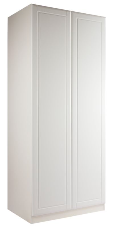 Unbranded Contemporary Double Wardrobe White