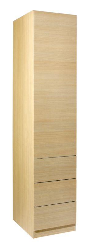 Unbranded Contemporary Single Combi Wardrobe Ferrara Oak