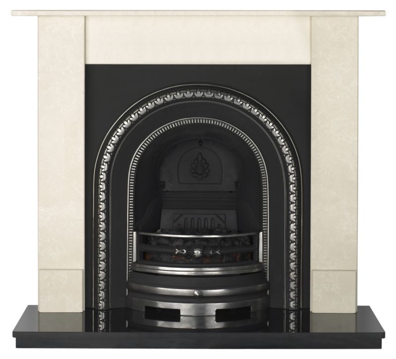 Dorchester Electric Suite Black Granite and Roman Stone