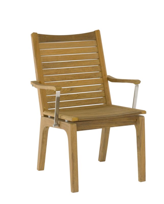 Docklands Carver Chair Made From FSC Bolivian Teak And Stainless Steel MBSF07INO009