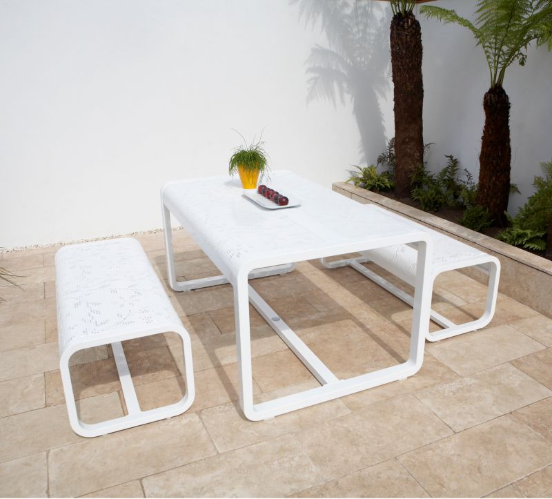 Petra 4 Seat Aluminium Dining Set