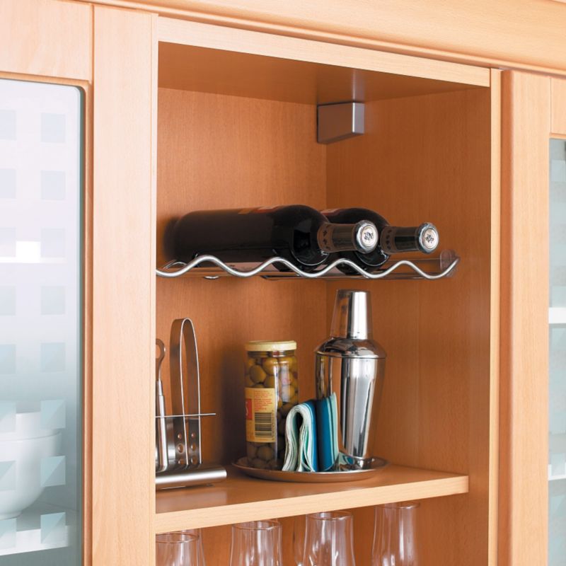 it Kitchens 500mm Single Tier Wine Rack Chrome Plated