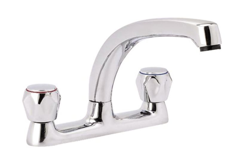Two hole mixer tap