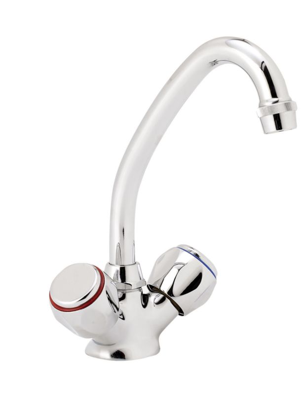 Practical high spout, One hole mixer tap