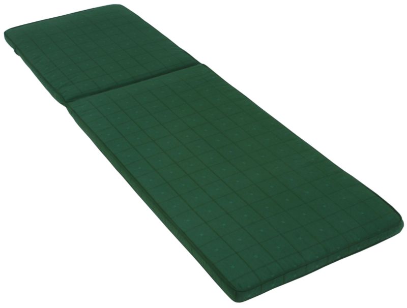 BandQ Classic Sunbed Cushion Green