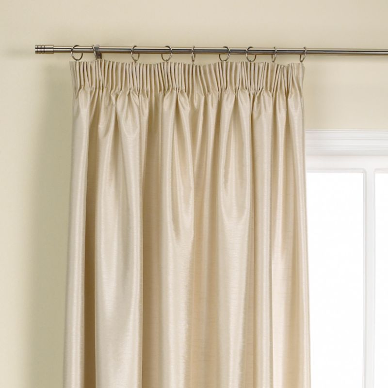 Colours by BandQ Shoana Pleated Curtains Gold Colour (L)137 x (W)168cm