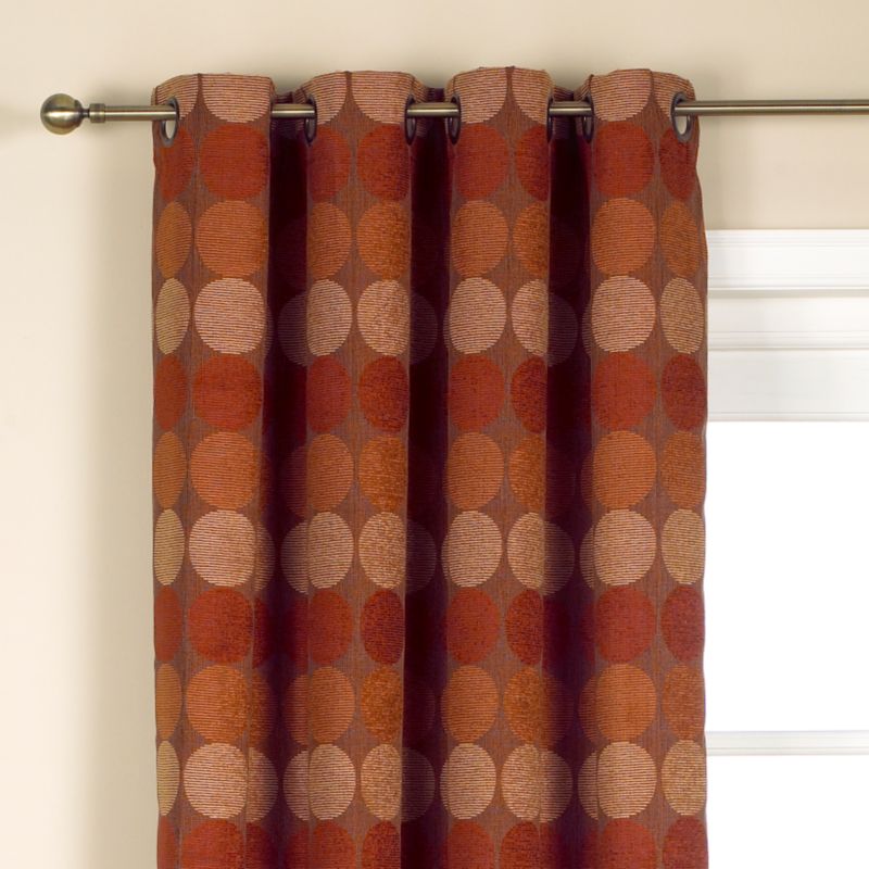 Colours by BandQ Jameson Eyelet Curtains Red (L)183cm x (W)168cm