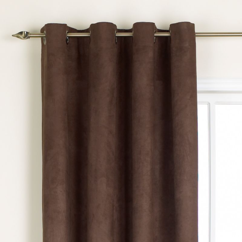 Colours by BandQ Morgan Eyelet Curtains Chocolate Colour (L)229cm x (W)168cm