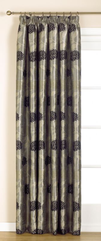 Colours by BandQ Kara Pleated Curtains Mshrom 168X229Cm