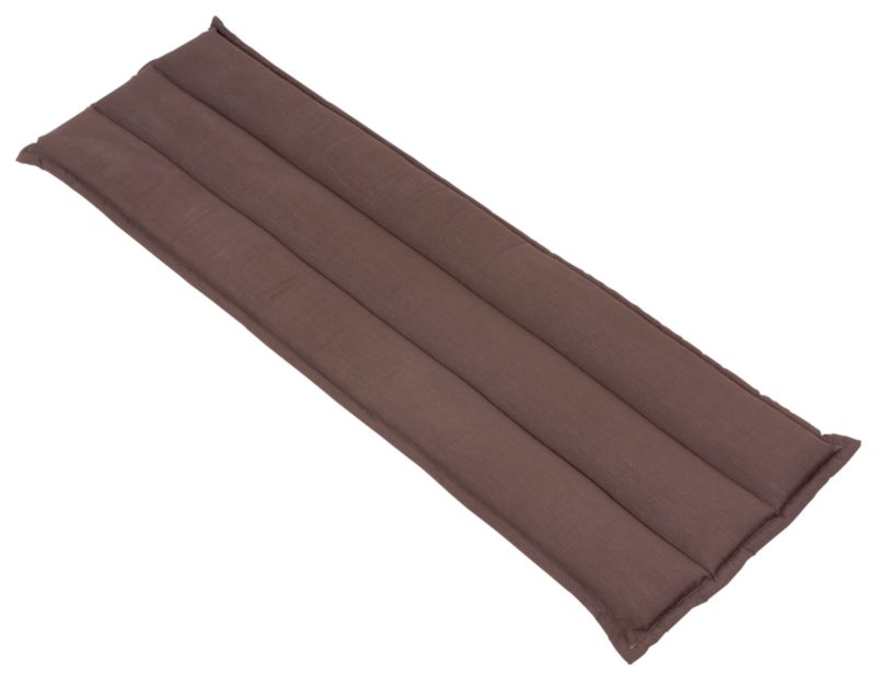 BandQ Outstanding Panama Double Bench Cushion ChocolateNatural