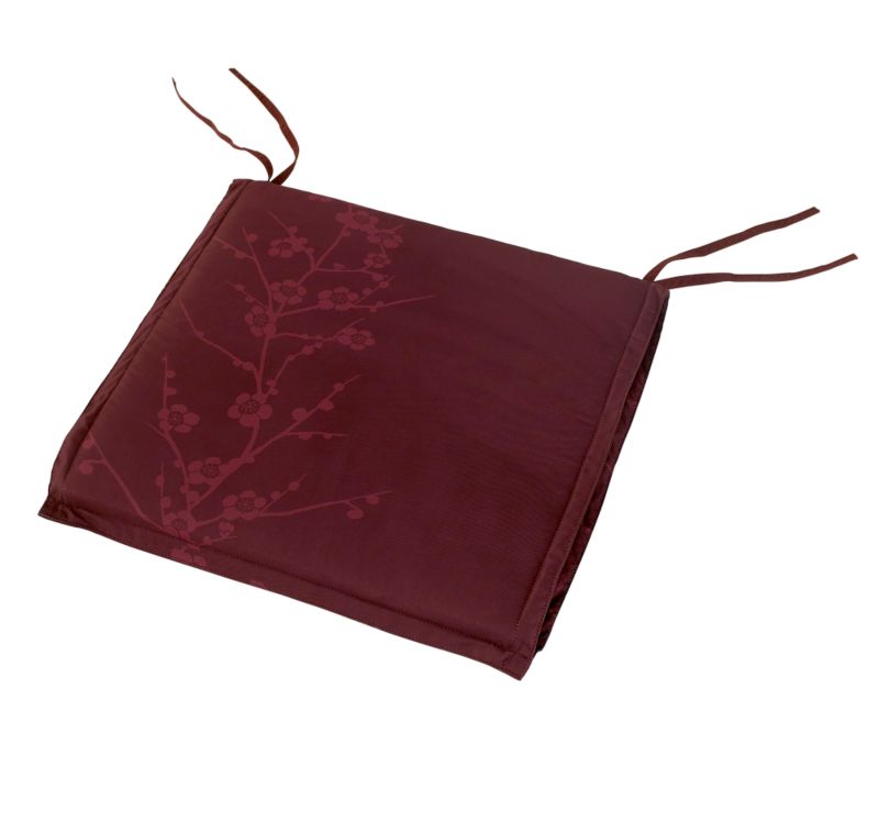 BandQ Chilworth Seat Pad Oriental Blossom Pack Of 2