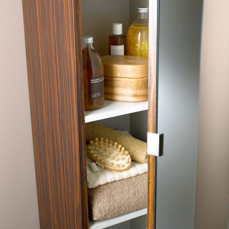 Alternative image for Zebrano Tall Mirror Unit (H)1725 x (W)355 x (L)350mm