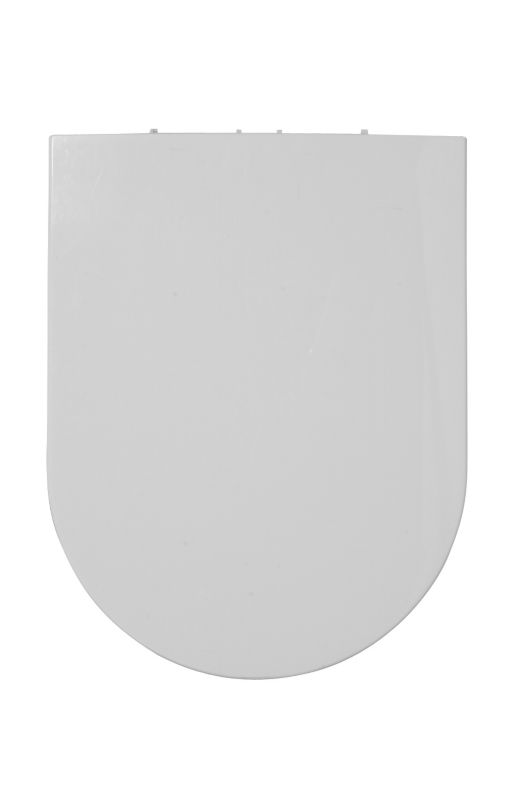 BandQ Select Curve Toilet Seat White/Chrome Effect