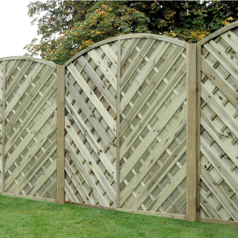Unbranded Kempton Fencing - 4 x (H)1.8m Panels, 5 x (H)2.4m Posts