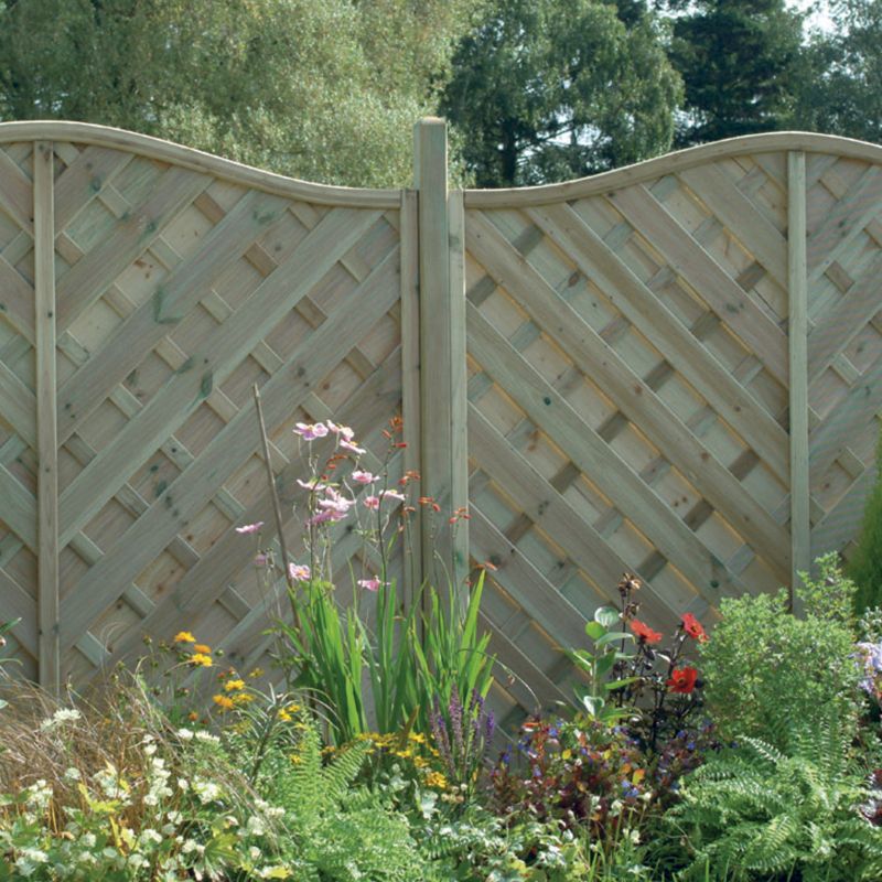 Unbranded Stratford Fencing - 4 x (H)1.8m Panels, 5 x (H)2.4m Posts