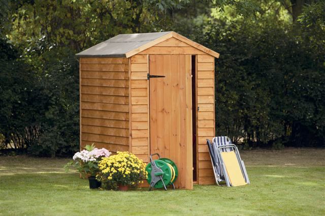 Unbranded Overlap 6x4 Apex Shed Without Window