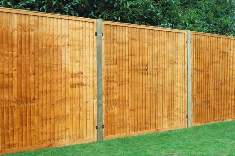 Unbranded Coventry Panel Fencing - 3 x (H)1.8m Panels, 4 x (H)2.4m Posts, Plus 3 x(H)1.82m Gravel Boards - Aut