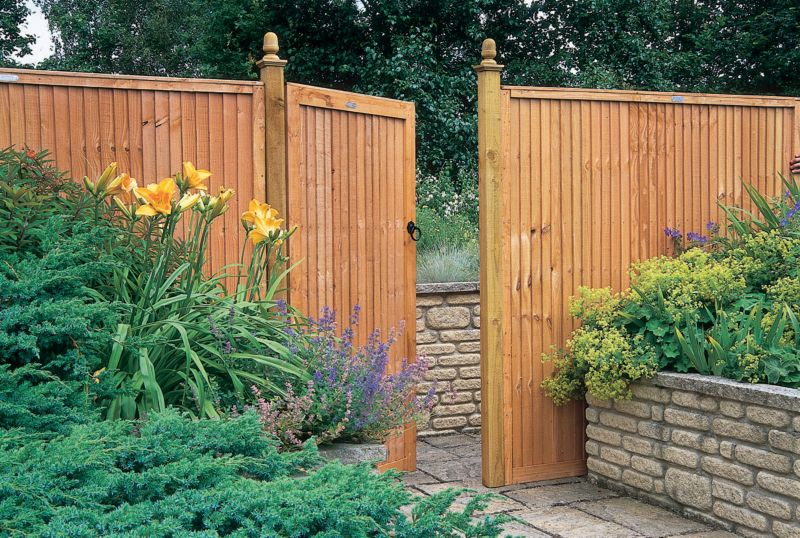 Unbranded Board Gate Set Plus Posts Natural