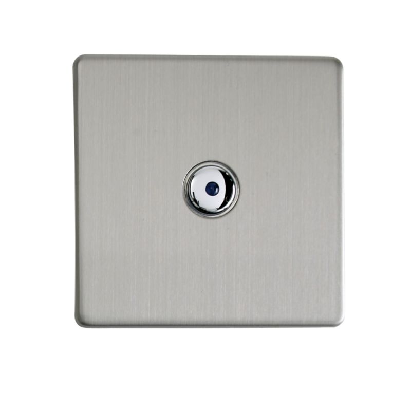 Remote Control 1 Gang Light Switch Stainless Steel