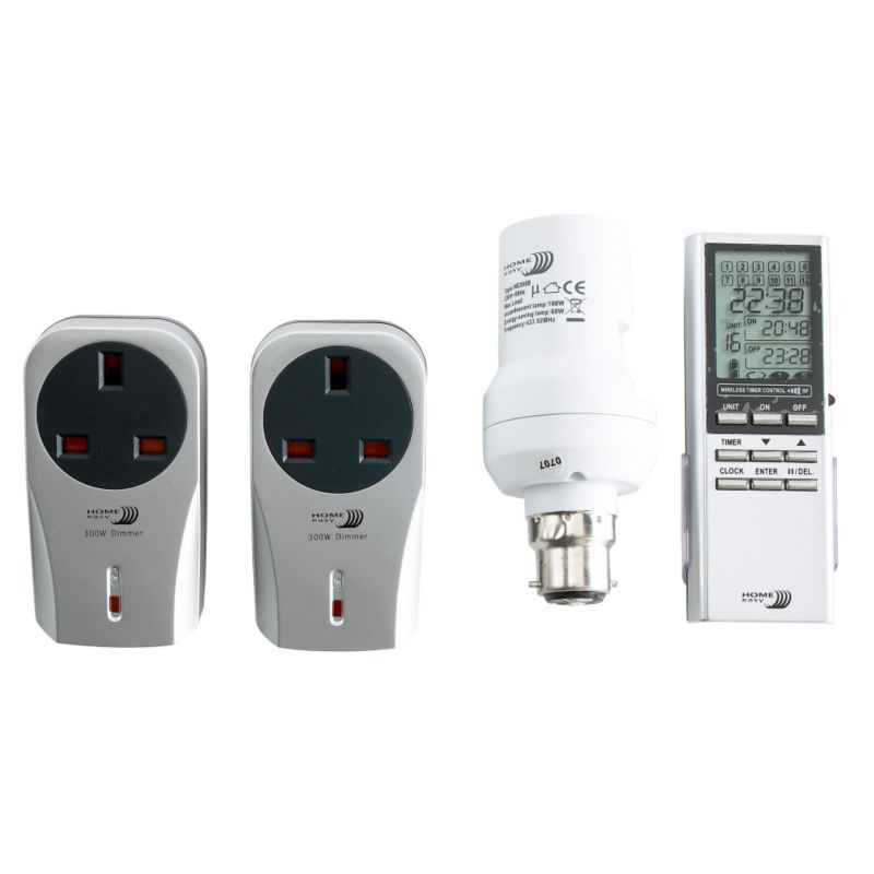 Remote Control Timer and Bulbholder Socket Kit White
