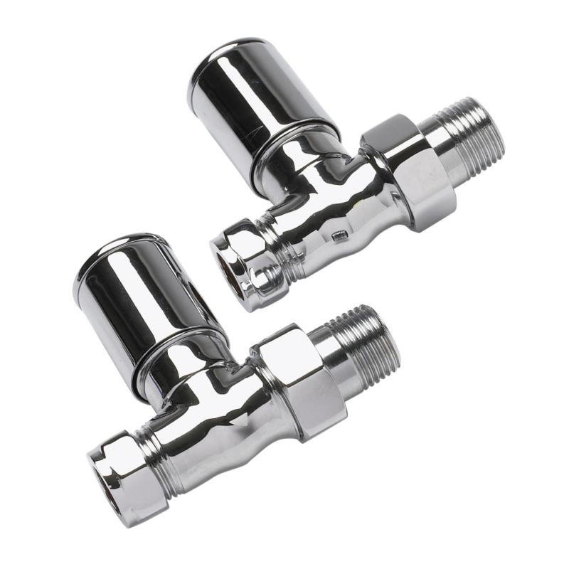 Highly polished chrome plate finish to suit towel rails and decorative radiators