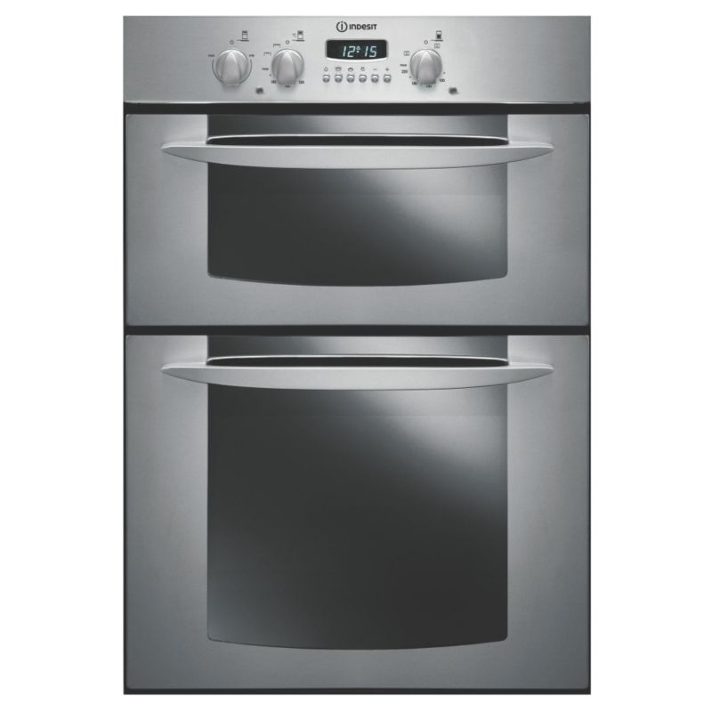 Indesit Built Under Double Oven: Size: (H)720 x (W)597 x (D)578mm,Indesit Built Under Double Oven: 30 Amps,Indesit Built Under Double Oven: Top: Conventional Oven and Twin Grill,Indesit Built Under Double Oven: Main: Fan Oven,Indesit Built Under Double Oven: Quick Defrost,Indesit Built Under Double Oven: Catalytic Liners for easy cleaning,Indesit Built Under Double Oven: Double Glazed door