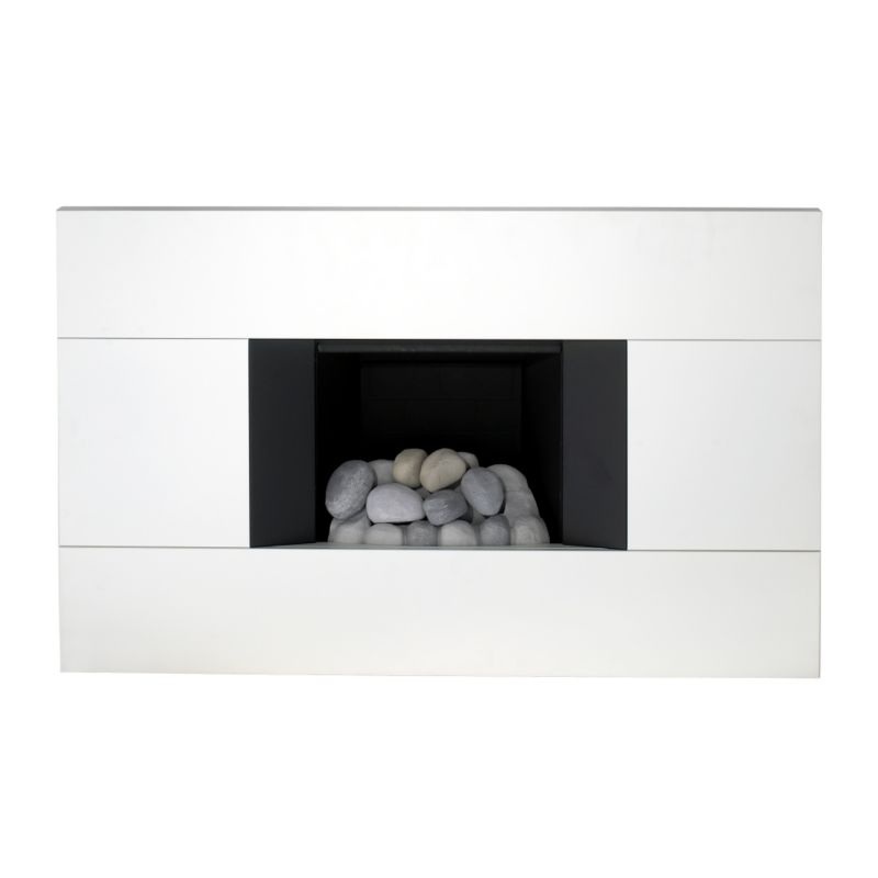 Landscape Wall Hung Gas Fire Chalk White