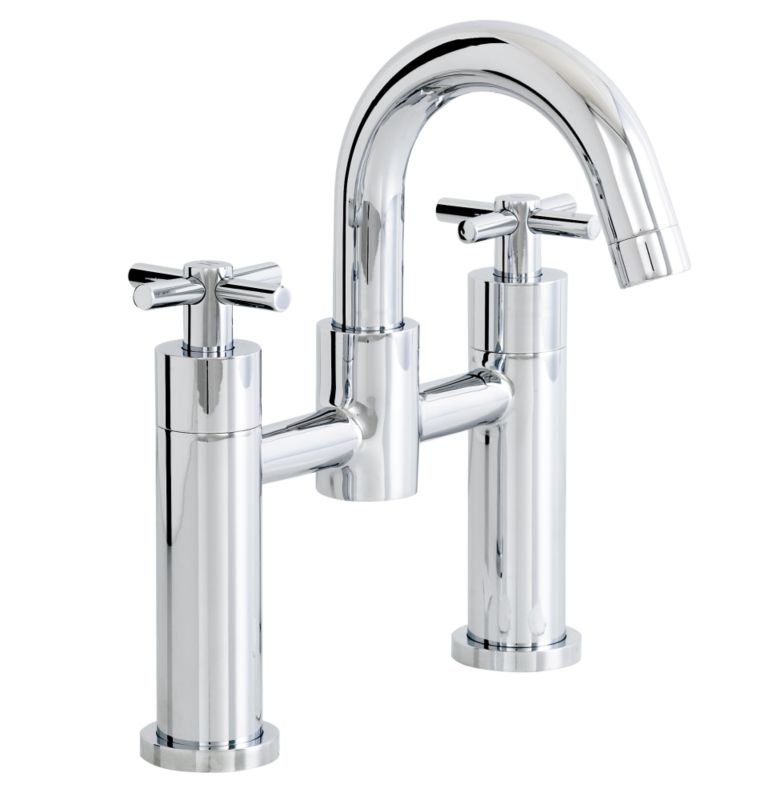 BandQ Prague Bath Filler Tap Chrome Effect