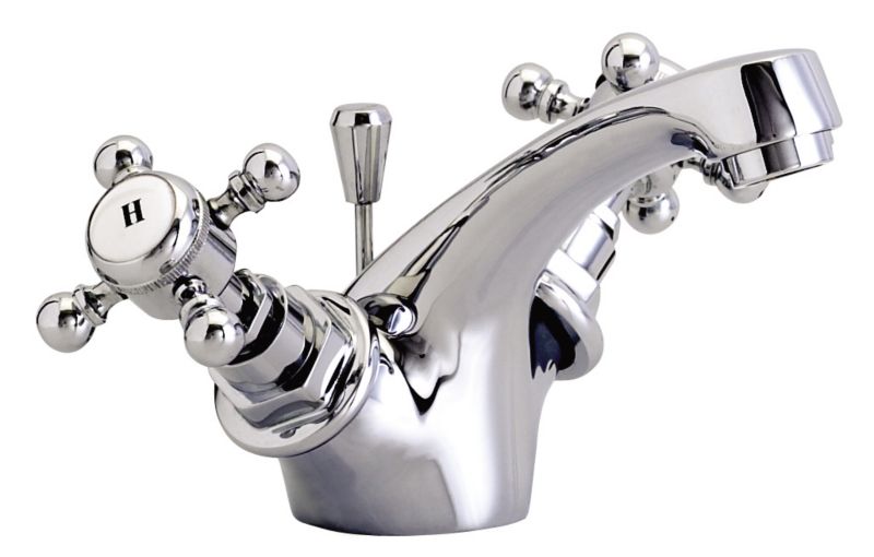 BandQ Gloucester One Tap Hole Basin Mixer Chrome Effect