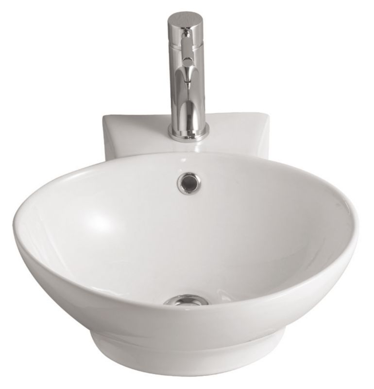 BandQ Select Chamonix Cloakroom Basin White